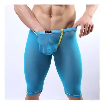 Мужские трусы Капри с заниженной талией сексуальные газовые дышащие трусики