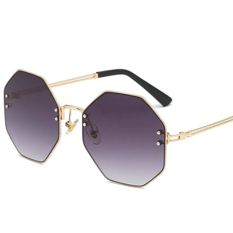 Женские и мужские винтажные солнцезащитные очки MINCL большие в металлической