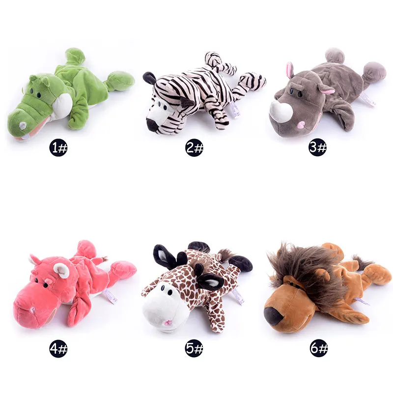 Новое поступление марионетки милые плюшевые мультфильм бегемота олень велюр