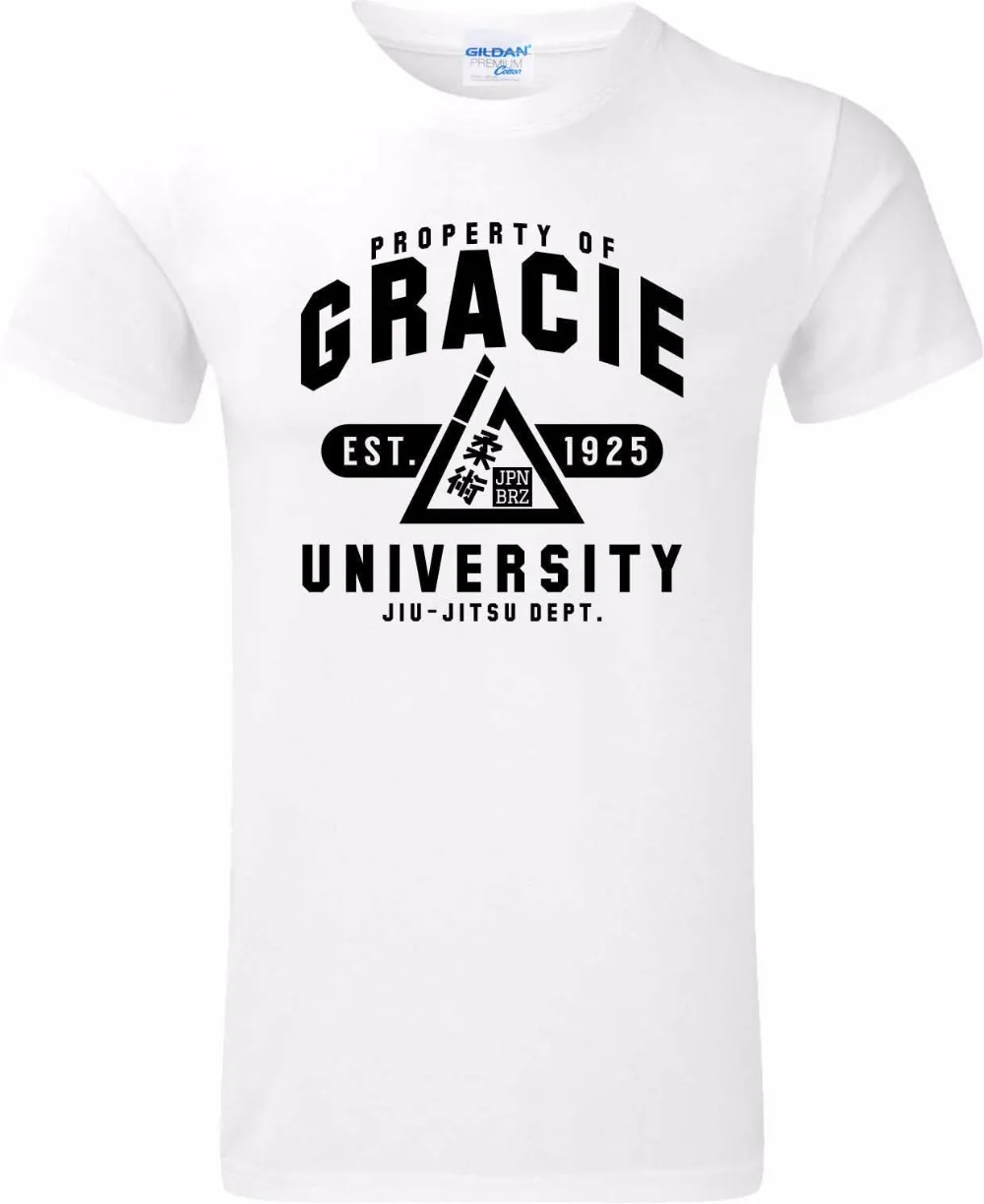 2018 г. поступление Мужская футболка Gracie BJJ бразильский джиу джитсу боевые