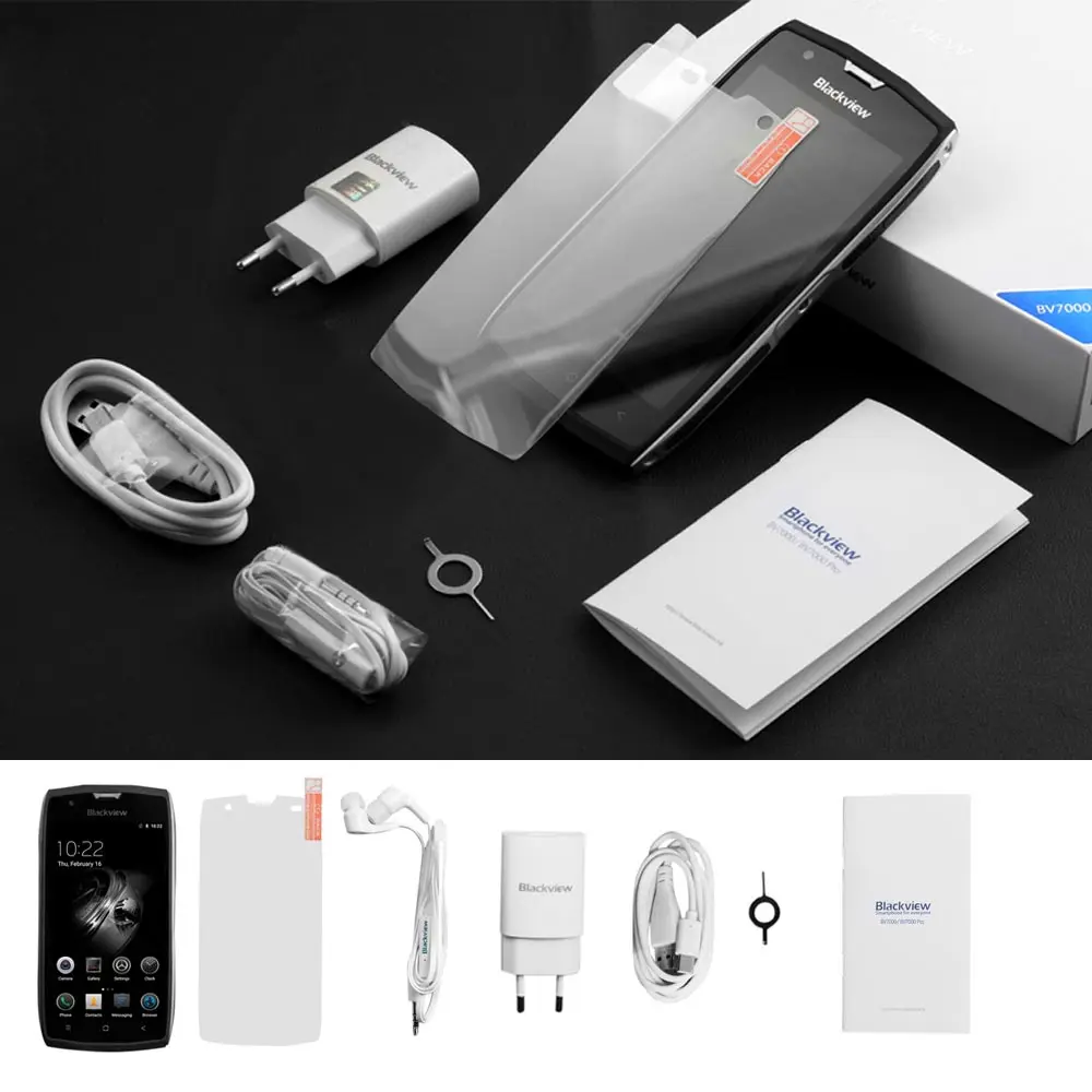 Оригинальный Blackview BV7000 мобильный телефон IP68 Водонепроницаемый MTK6737T
