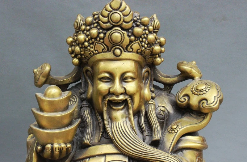 16 &quotКитайская Изысканная бронзовая фигурка для привлечения богатства монета