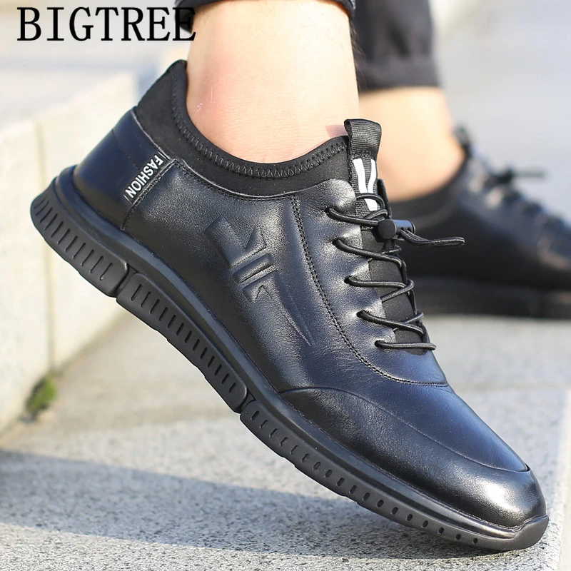 Mens Casual Shoes Hot Sale Leather Men 2022 Designer High Quality Black Sneakers Chaussures Hommes En Cuir Luxe | Обувь