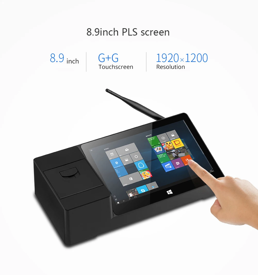 Pipo X3 32GB Intel Z8350 четырехъядерный 8,9 дюймов Windows 10 tv Box POS термопринтер