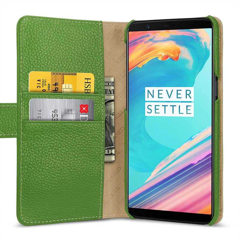 Чехол One plus 5T чехол Oneplus 6 01 &quot из натуральной кожи карман для карт кошелек сумка