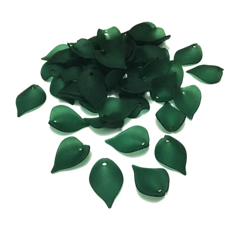 Подвески с листьями из матового акрила STENYA розовые лепестками аксессуары для