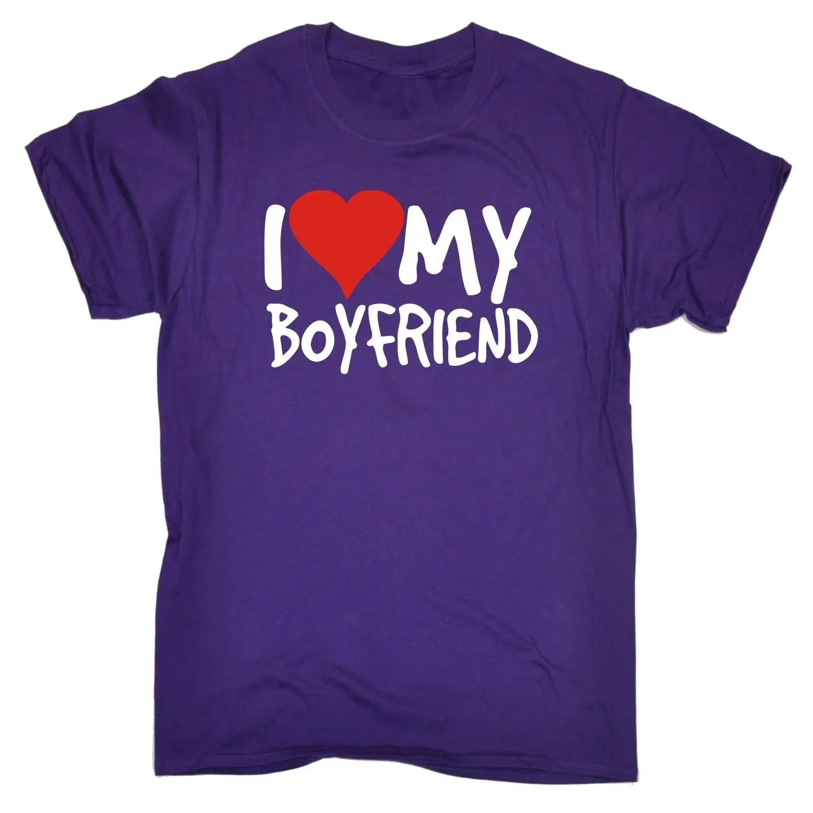 Футболка с надписью I Love My Boyfriend забавный подарок на день рождения модная футболка