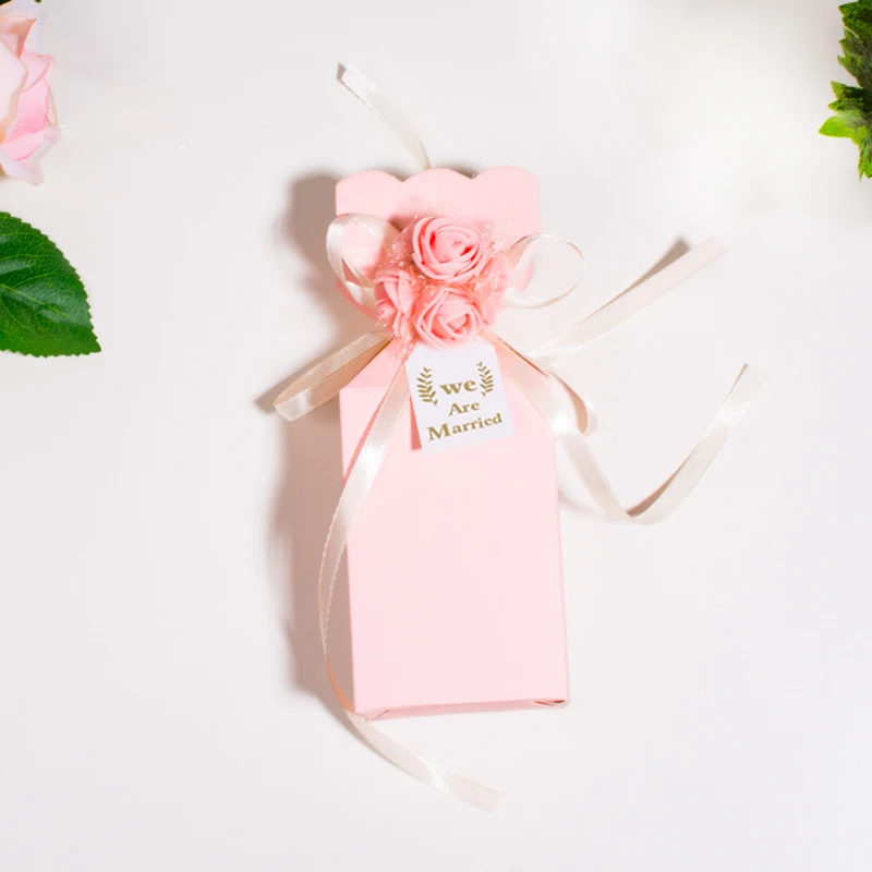 Креативная ваза в форме коробки для конфет и подарочных пакетов свадебные