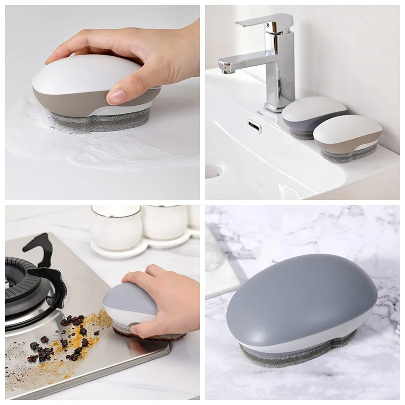 Практичная губка для чистки кухонного стола не царапается скруббер целлюлозы с