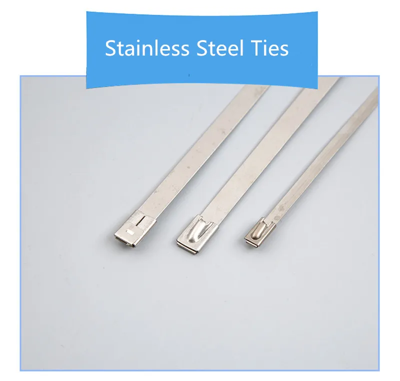 100 шт. стяжки для кабелей из нержавеющей стали | Обустройство дома
