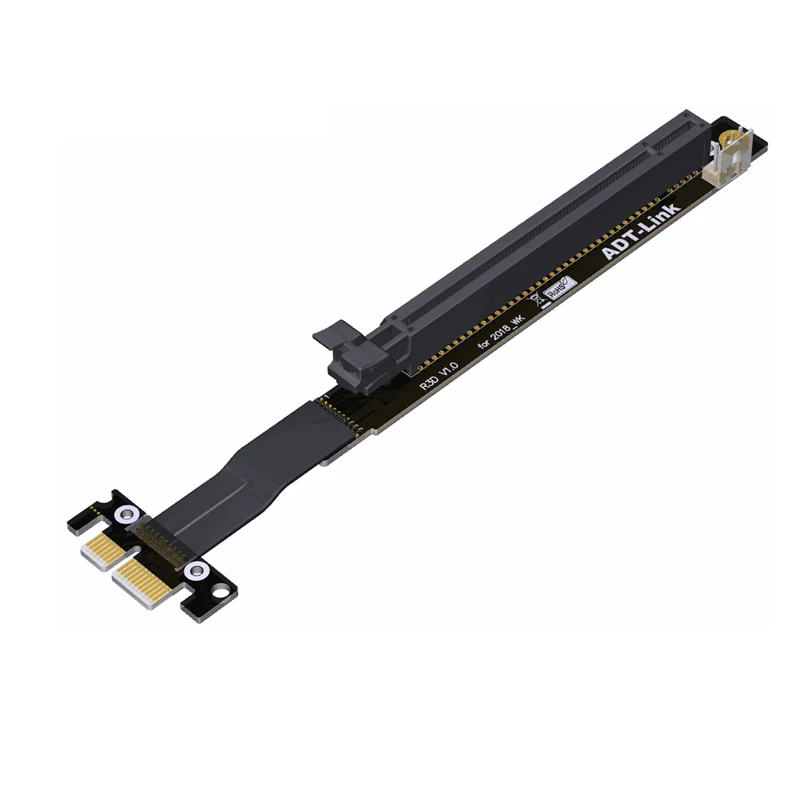 Новый дизайн Riser Card Gen3.0 PCIe 1x 16x адаптер графический PCI-E x1 на x16 для биткоина