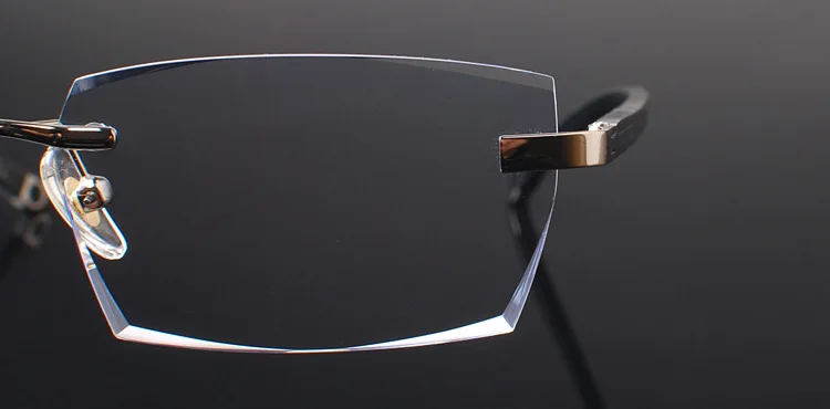 Lentes Opticos Mujer чистый титан оправа для очков алмазная резка краев модные мужские