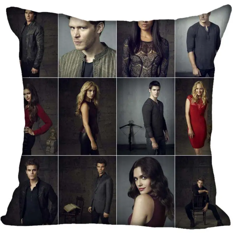 Pillowcase 19 45X45 см, 40X40 см(с одной стороны) чехол для подушки, современный домашний декоративный чехол для подушки с дневниками вампира, наволочка для гостиной - Цвет: Pillowcase 19