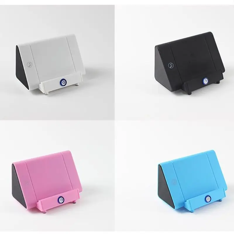 Portable Wireless Induction Speaker Auto-sensing Speakers Mobile Phone Stand Mini Sound Box Audio Sensors Super Bass Loudspeaker