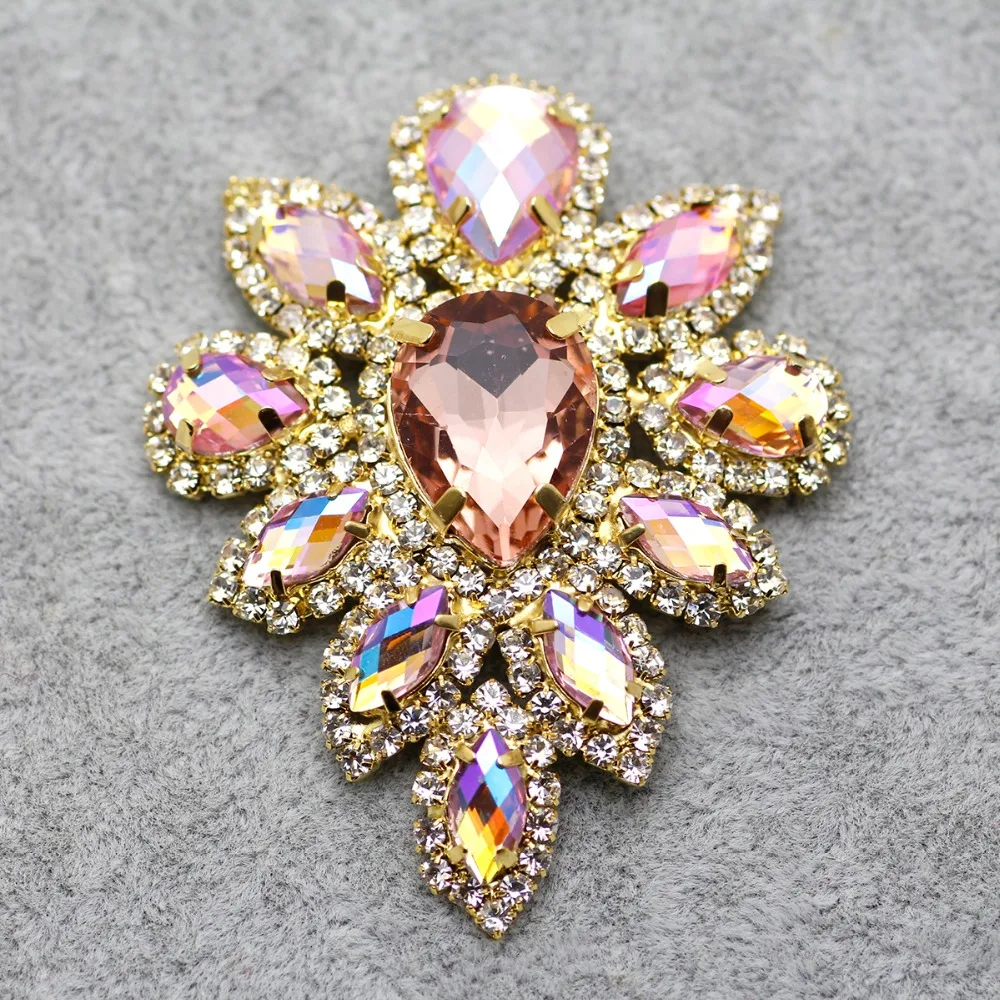 5 8*4 см красочная фотография Золотая основа искусственные стразы для украшения