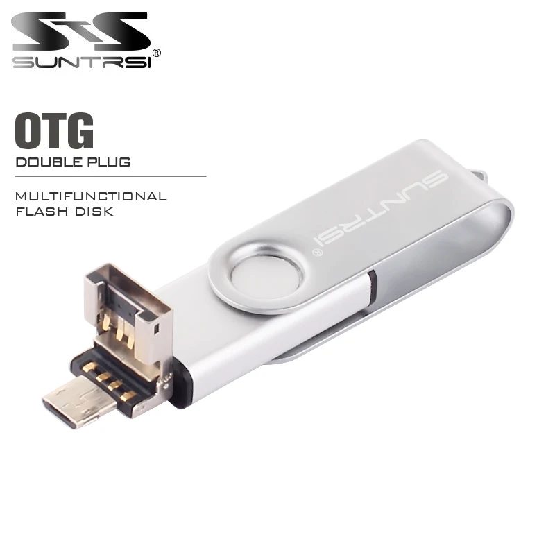 Suntrsi OTG USB флеш-накопитель для смартфонов и ПК высокоскоростной 2 0 8 ГБ 16 32 Флешка в 1