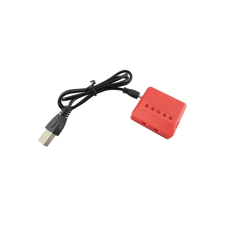 5PCS 3,7 v 500 мА/ч, Батарея для Hubsan X4 H107C H107L H107D H107P H107C+ H107D+ HS170 HS170C SYMA X11+ 5 Порты и разъёмы Зарядное устройство