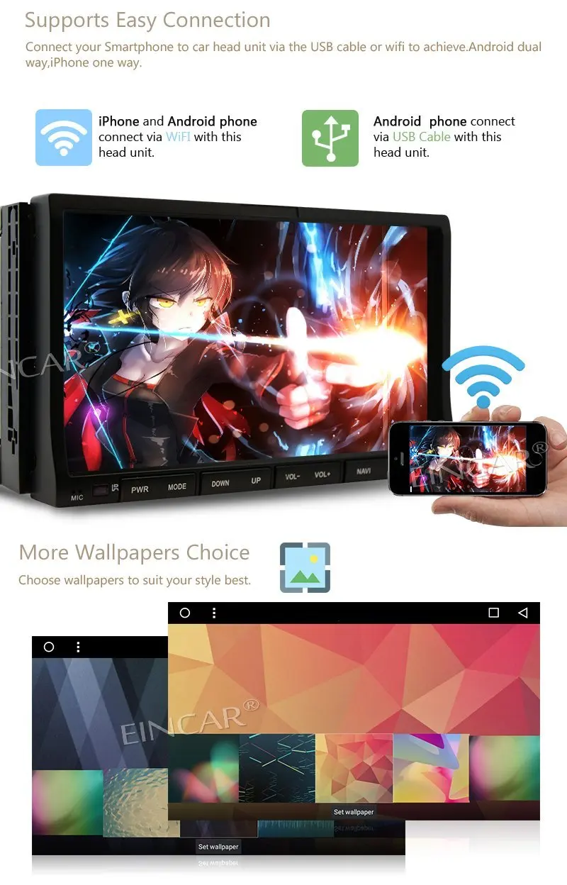 2 Гб оперативной памяти 32G Octa Core 7 ''двойной Din Android 1 автомобильный стерео