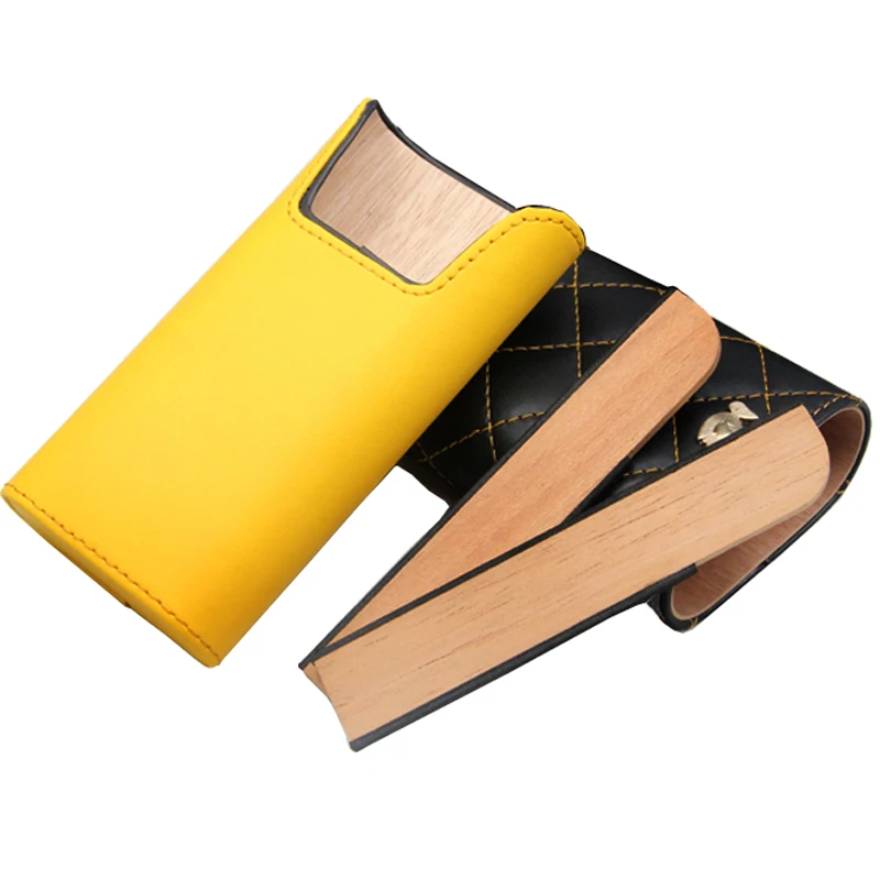 COHIBA сигарные коробки 3 держатели путешествия PU кожаный портсигар обернутый кедровый трубчатый мини-хьюмидор с Милая подарочная коробка