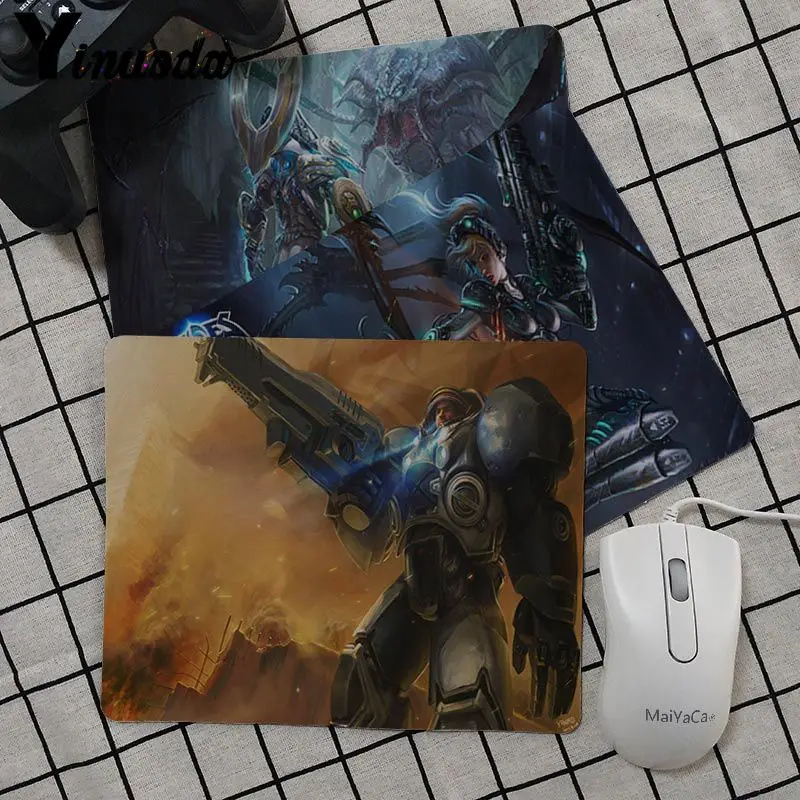 Yinuoda, персональный, крутой, модный, starcraft 2, игра, уникальный настольный коврик, игровой, геймер, коврик для мыши, резиновый, ПК, компьютер, игровой коврик для мыши