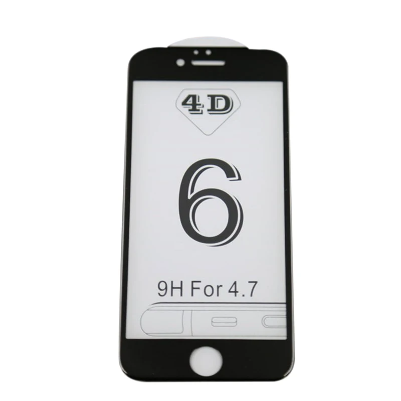 4D закругленный край Полное покрытие Закаленное стекло Защитная пленка 9H