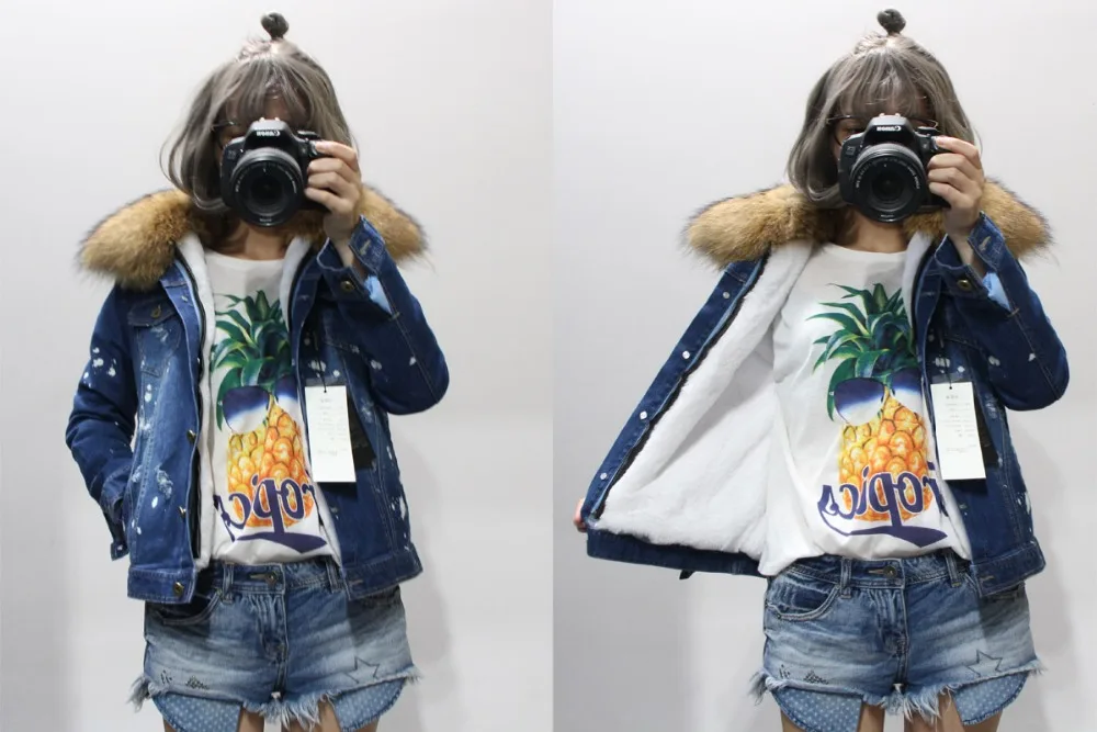 MAOMAOKONG хорошее качество искусственный мех внутренний ковбойский короткий Бомбер