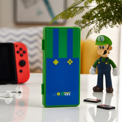 GreenMario Для nintendo Switch Let's Go водонепроницаемый футляр для игровых карт 16 NS игровые карты и 2 Micro SD карты памяти spatoon2 стеклянная коробка для хранения - Цвет: GreenMario