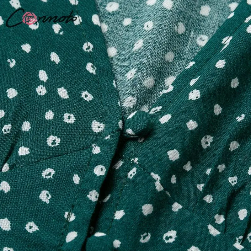 Conmoto Элегантное платье во французском стиле сексуальное миди с бантом v образным