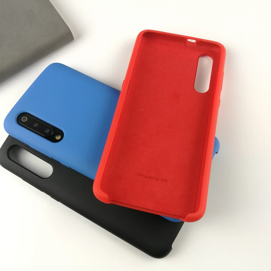 Xiaomi mi 9 чехол жидкий силикон Защитная крышка 3 цвета xiaomi mi 9 se случае