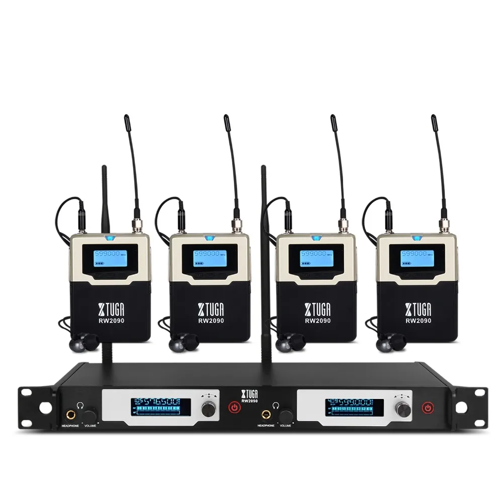 Для XTUGA UHF Моно беспроводной монитор системы 572-603 МГц Профессиональный цифровой сценический монитор в уши