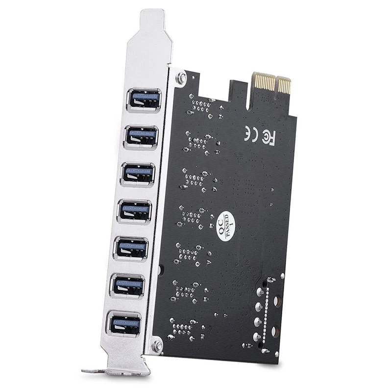 Pci-E Usb 3 0 карта расширения 7 портов супер скорость до 15 pin Sata разъем питания Pci Express