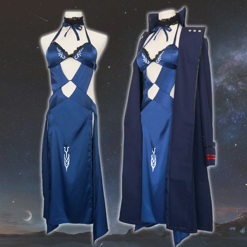 Milky Way аниме Fate Grand Order FGO Alter Saber косплей костюм черный из двух частей женское платье