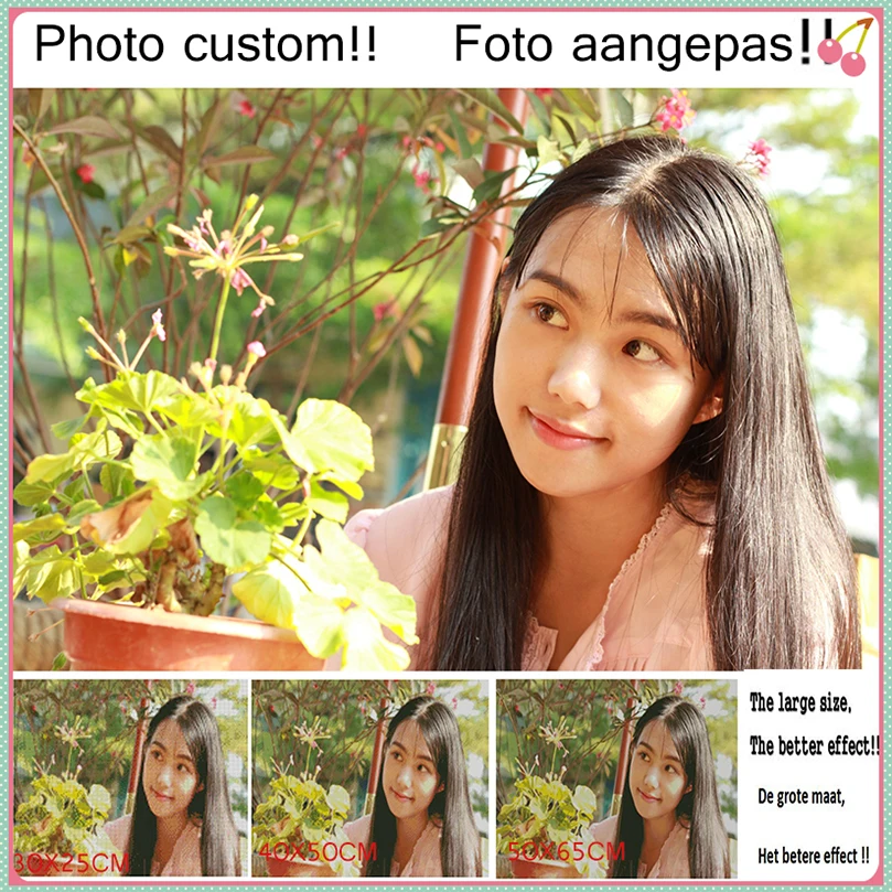 Фото на заказ! вертушка! Сделайте собственное изображение для алмазной живописи.