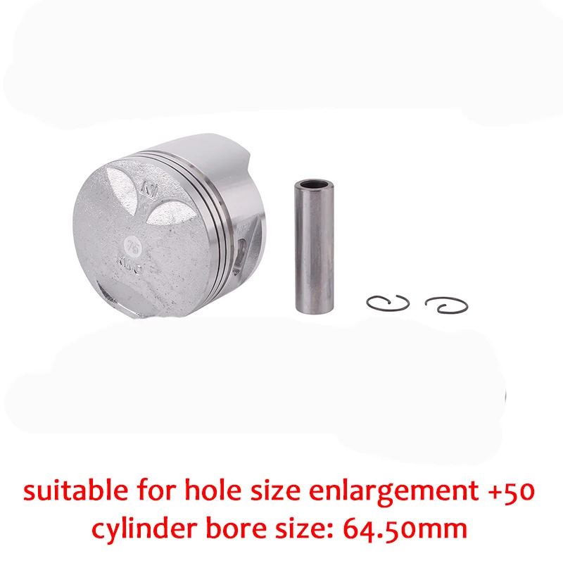 1 Set Piston Ann 50 Детали двигателя мотоцикла поршни кольца набор 64 мм STD Стандарт+ 25+ 50+ 75 Размер цилиндра для Honda Steed400 BROS400 Shadow400 - Цвет: 1 Set Piston Ann 50