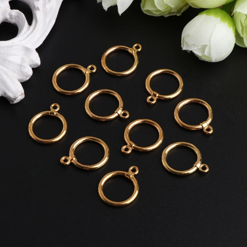 Застежка из нержавеющей стали для ювелирных изделий сделай сам 10 шт./компл. 14 мм |