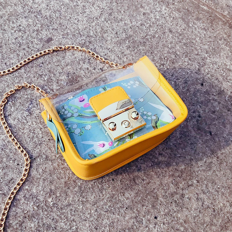 Прозрачная желеобразная мини сумка 2019 модная новая качественная женская