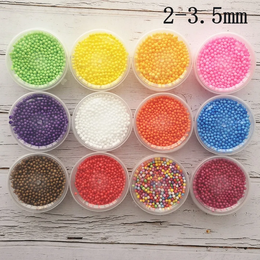 

12 Boxes Colorful Styrofoam Balls Mini Foam Ball Decorative DIY Craft Supplies BEAD TOYS Filler