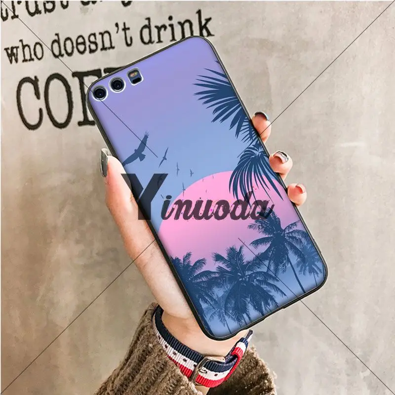 Мягкий чехол для телефона Yinuoda California с изображением пальм на заказ Huawei Mate10 Lite P20 Pro