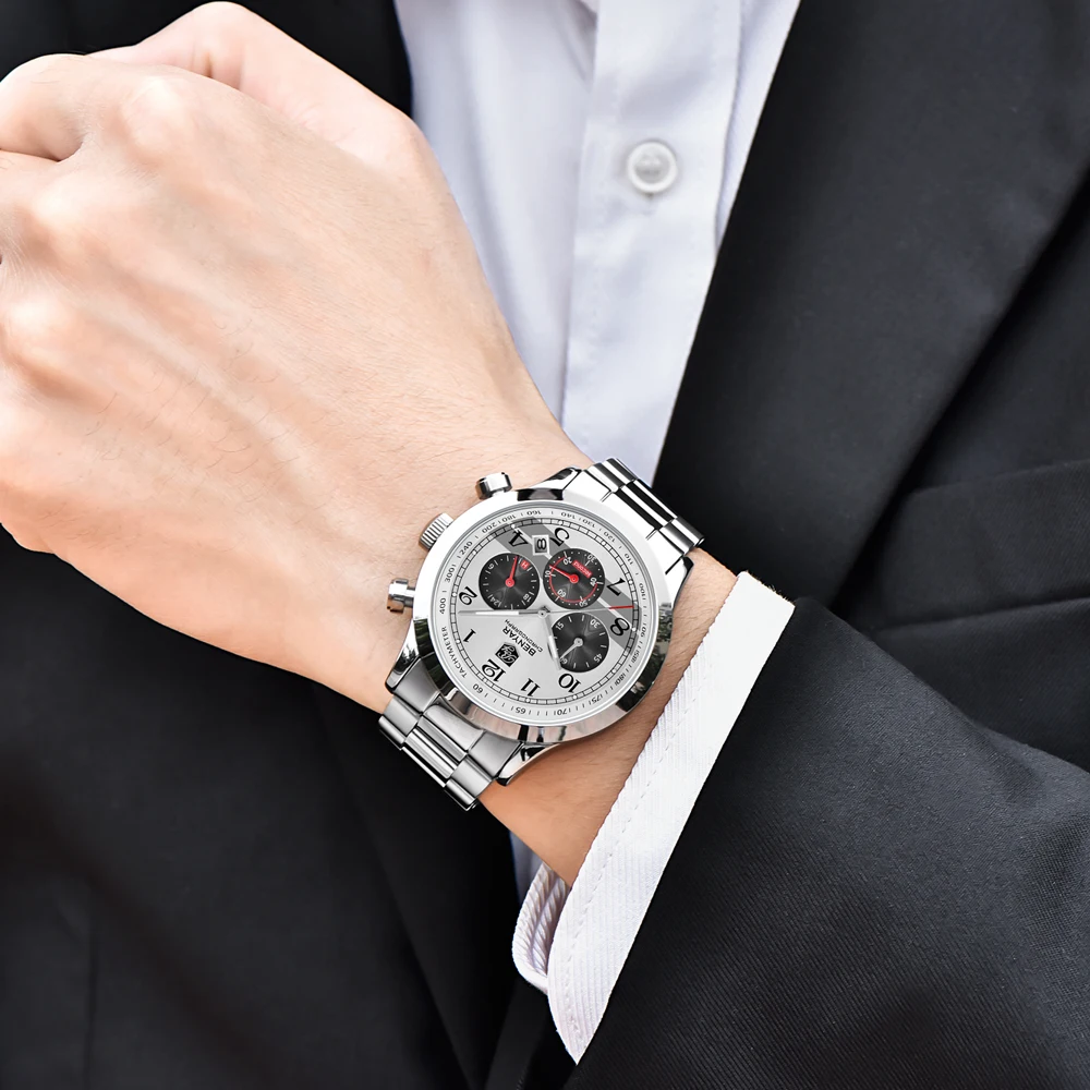 Часы Relojes 2018 BENYAR 5107 M мужские Модные Спортивные кварцевые часы брендовые