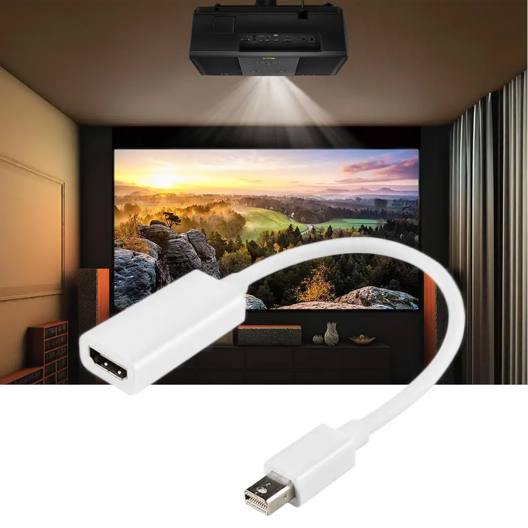 Mini DisplayPort Display Port DP для питания от источника. (Папа) Мужской HDMI Кабель адаптер (мама)