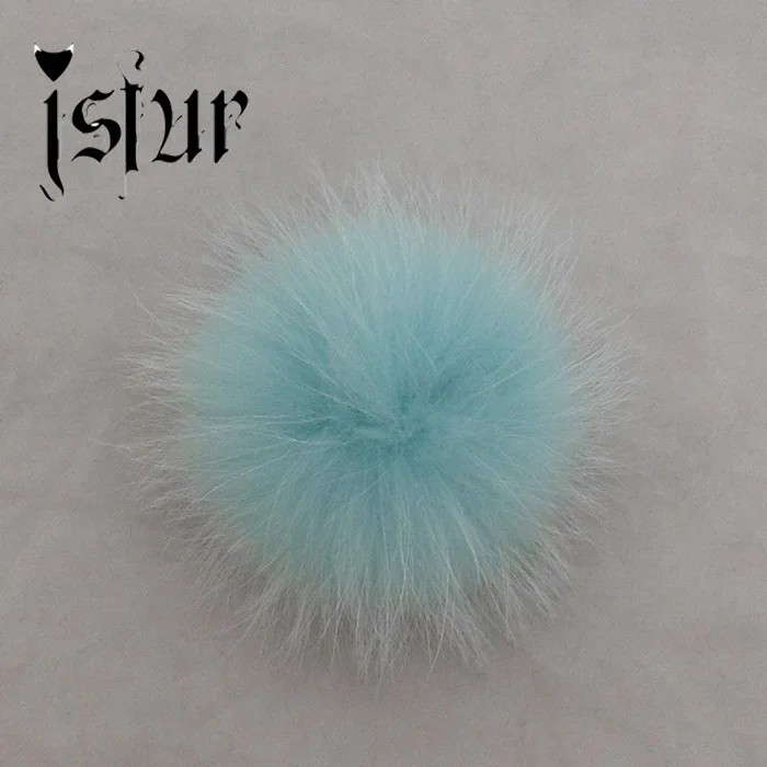mint 13-14cm енот меха пом poms роскошные меха шары больше цветов - Цвет: mint