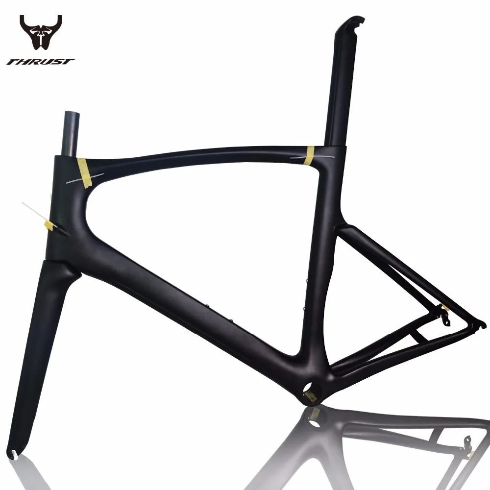 Карбоновая рама для шоссейного велосипеда 2017 T1000 черная 49 52 54 56 58 см Китайская