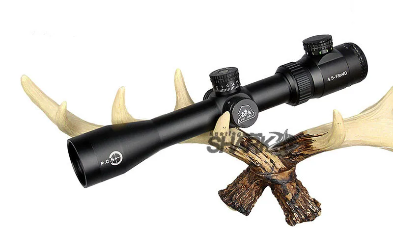 Высокое качество тактический TM4.5-18x40 синий черный цвет Canislatrans прицел для наружной настоящей охоты HS1-0287
