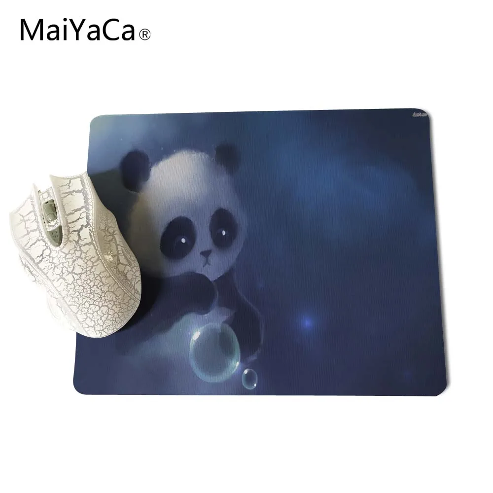 MaiYaCa милая картина панда резиновая коврик для мыши Коврик для стола 18*22 см и 25*29 см