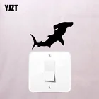 YJZT акула море океан Наклейка на стену домашний Декор виниловые Стикеры для выключателя мультфильм животных 17ss0380