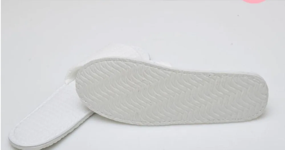 10 пар/лот высококачественные белые махровые Тапочки для спа с открытым носком