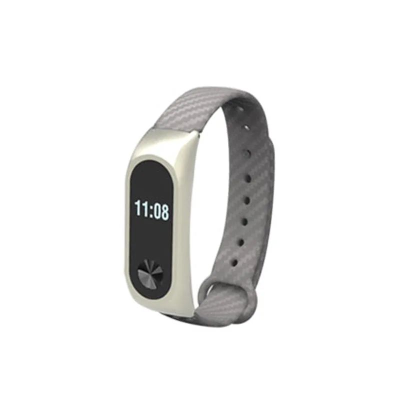 Серый Ремешок для Xiaomi mi Band 2 браслет для Xiaomi mi Band 2 силиконовый браслет для mi Band 2 умные аксессуары сменный Браслет - Цвет: Серый