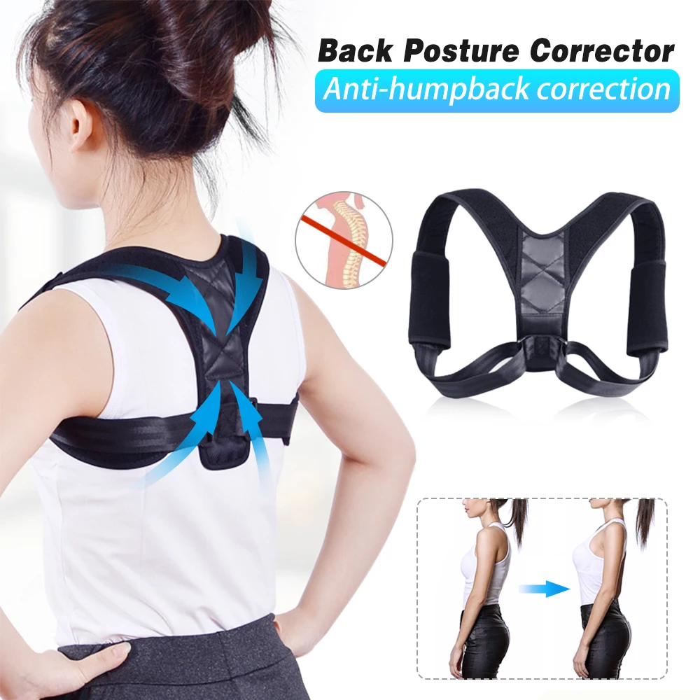 Корректор Осанки Спины Регулируемый медицинский Ключицы позвоночника назад