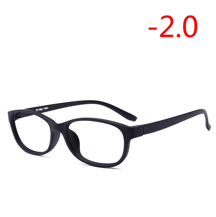 Myopia 200 1,0-1,5-2,0-2,5-3,0-3,5-4,0 готовые очки для близорукости женские мужские короткие очки для коррекции зрения черная и розовая оправа Очки для близорукости - Цвет оправы: Myopia 200