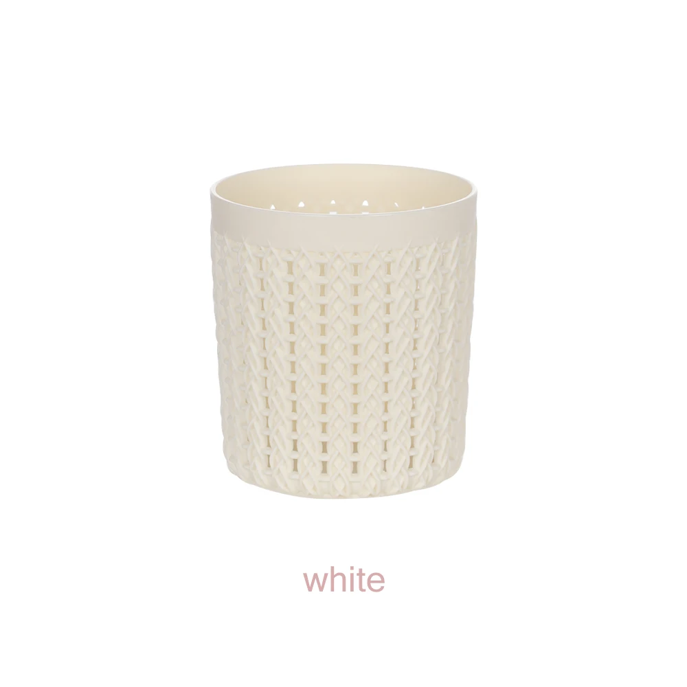 style 2 white 1 шт. Многофункциональный цилиндрический полый держатель для карандашей круглый контейнер для кистей для макияжа настольная корзина для хранения креативный Настольный горшок - Цвет: style 2 white